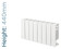 Trade Essentials Aluminium Designer White Horizontal Radiator H440mm X W1140mm Trade Essentials Aluminium Designer White Horizontal Radiator H440mm X W1140mm